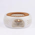 Ceramic Teapot Warmer with Cork Cushion, Coffee Tea Heater for Glass, Stainless Steel, and Other Heatproof Dishes