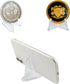 yuntop 20 Packs Mini Acrylic Easel Stands for Displaying Coins, Small Artworks, and Challenge Medals (2.12x 1.4 Inch)
