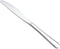 Berglander Dinner Knives Set of 6, Stainless Steel Shiny Mirror Dinner Knife, Dishwasher Safe