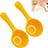 DOERDO 2PCS Plastic Rice Paddle Food Service Spoon, Semicircular Spoon for Rice and Sushi Making