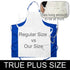Unisex 1pk Plus Size Kitchen Cooking Aprons With Pockets, Ideal For Xl Xxl Or Waist W38+. Extra Large And Long.