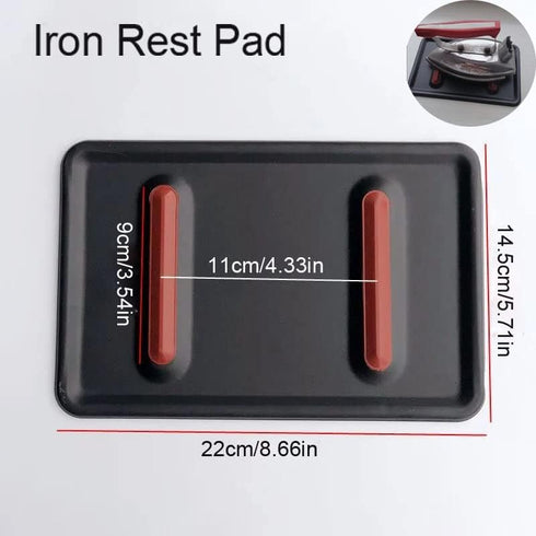 2 Pack Iron Rest Plate Pad - Anti-Slip Ironing Board Iron Anti-Scalding Pads, Heat Resistant Tray Protection Mats