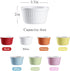 Ramekins 6oz Oven Safe,Creme Brulee Ramekins and Souffle Dishes,Porcelain Ramekin Baking Bowls,Dipping Sauce Dish.Pudding Cups,Set of 6,Pink