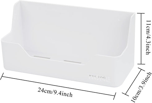 Bedside Shelf, Small Plastic Wall Mounted Adhesive Storage Caddy for Cell Phone, Glasses, Remote Control, Earphone
