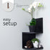 Set 2, 7.75" 7.75" kieragrace Priva Corner Wall Shelf - of White, x
