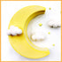 3D Moon Shape Silicone Cake Mold, Crescent Moonlight Sonata Mousse Cake Pan for Baking