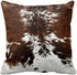 Leaveland Throw Pillowcase 20 x 20, Tri Color Brown Cowhide Print Pillow Cover