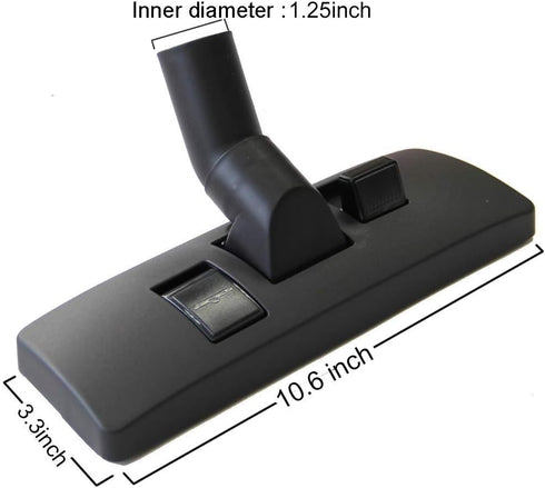 EZ SPARES 1 1/4 inch Universal Vacuum Cleaner Brush Head - 32mm Attachment for Floor and Carpet