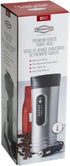 RoadPro RP0719 12-Volt Premium Heated Travel Mug, 15oz, Silver and Black
