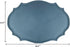KJGDSJ Set 6 Double-Texture Faux Leather Oval Placemats of Washable Heat Insulation Mats Watertight and Non-Slip