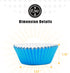 qiqee 500pcs Foil Cupcake Liners - Standard Size Thick & Sturdy Baking Cups in 10 Colors
