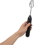 Electric Hand Blender, 3 in 1 Immersion Handheld Egg Beater, Milk Frother, Coffee Blender (Black)