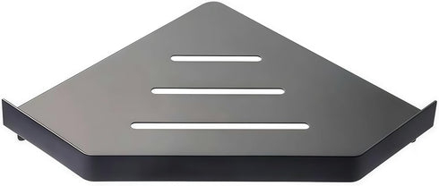 YISMAN Lavatory Bathroom Corner 304 Stainless Steel Shelf Wall Mount Triangular, Soap Holder,Black