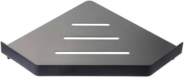 YISMAN Lavatory Bathroom Corner 304 Stainless Steel Shelf Wall Mount Triangular, Soap Holder,Black