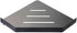 YISMAN Lavatory Bathroom Corner 304 Stainless Steel Shelf Wall Mount Triangular, Soap Holder,Black