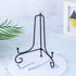 Iron Display Stand (2 Pack) - Black Iron Easel Plate for Photo Holder, Displays Cookbooks, Plates, Tablets, Art 6 Inch