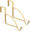Hotop 2 Pcs Over The Door Hooks, Sturdy Valet Hanger for Clothes, Coats, Towels, Scarves, Champagne Gold
