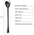Black Long Handle Spoon, Coffee Stirrers, Premium Stainless Steel Ice Tea Spoons, Ice Cream Spoon, Cocktail Stirring Spoons, Set of 6 (Black)