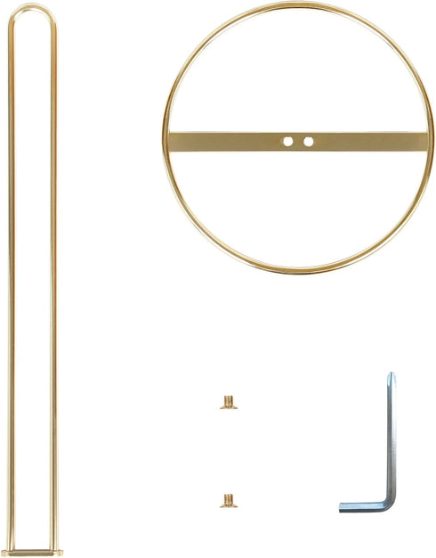 Gold Paper Towel Holder Countertop by OBODING, Kitchen Stand Holder for Organization and Storage, Fits Standard and