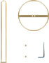 Gold Paper Towel Holder Countertop by OBODING, Kitchen Stand Holder for Organization and Storage, Fits Standard and