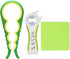 Otstar Jar Opener and Bottle Opener with Silicone Gripper, Designed for Weak Hands, Seniors, Arthritis - Green