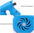 KZU Electric Fireplace Bellows, BBQ Fan Air Blower, Handheld Charcoal Starter Fan for Outdoor Cooking