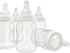 4.25 inch 24 Fillable Plastic Mini Baby Bottles Bulk White Cap Pieces Baby Shower Shower Favors