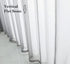 PI Dark Grey Sheer Curtains 45 Inches Length with Eyelets, Voile Light Filtering Small Window Curtains for