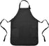 DALIX Apron Commercial Restaurant Home Bib Spun Poly Cotton Kitchen Aprons with 2 Pockets in Black