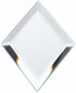 Plymor 2" x 3" Diamond-Shaped Beveled Glass Mirror, 3mm Thick, Pack of 3