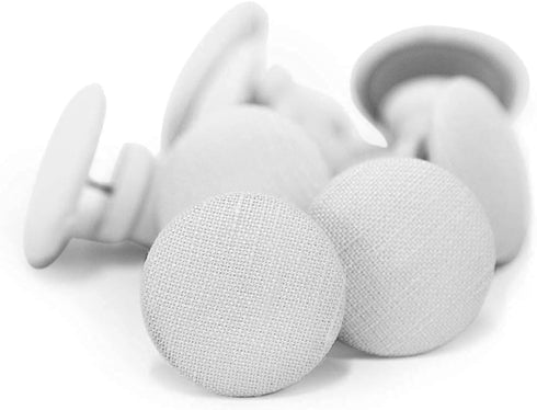 White Cloth Magnetic Duvet Clips with Magnetic Key - Pack of 16 Comforter Fasteners, Holds up to 10lbs