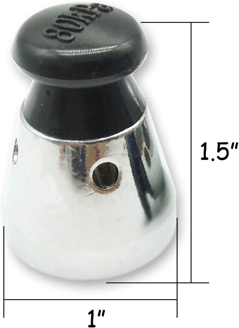 TIHOOD 3PCS Black Universal Pressure Cooker Relief Jigger Valve, 1.5 Inch High