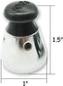 TIHOOD 3PCS Black Universal Pressure Cooker Relief Jigger Valve, 1.5 Inch High