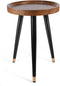 KGPLOME Plant Stand Indoor,Mid Century Walnut Wood Plant Table, Heavy Duty Metal