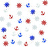 Anchor Rudder Confetti Patriotic Nautical Party Theme, 1.5 Ounce, 1400 Pieces Red White Blue Cut Outs