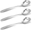 Set of 3 Stainless Steel Soup Spoons, Table Spoons, Dinner Spoons, Special Square Design