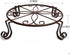 2 Pack 12" Plant Stands, Heavy Duty Rustproof Metal Plant Holders for Indoor and Outdoor Use, Wrought Iron Round Flower