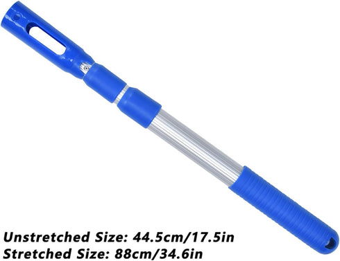 Zerodis Telescopic Pole, Adjustable Telepole for Swimming Pool Skimmer Nets Vacuum Heads Brushes Expandable Step Up Attach Rake