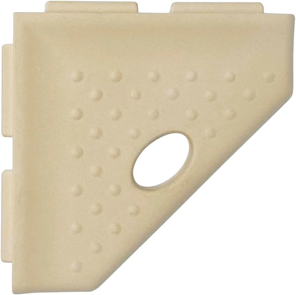 Questech 5" Corner Shower Footrest, Lugged for New Construction, Shaving Shelf for