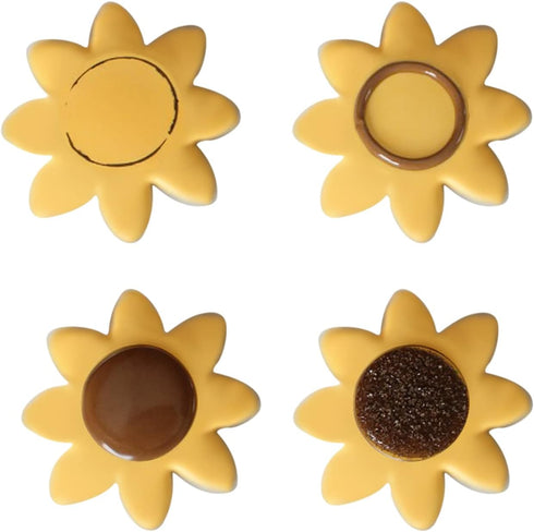Sunflower Cookie Cutter Set - 3 Piece (3.8", 3.1", 2.6") for You Are My Sunshine Baby Shower Birthday Decorations