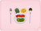 Pink Toddler Placemat-Non Slip Placemat for Girl Baby, Portable Food Mat Reusable