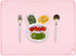 Pink Toddler Placemat-Non Slip Placemat for Girl Baby, Portable Food Mat Reusable