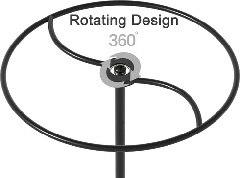 360 Rotating Sunglasses Organizer Stand, Eyewear Display Holder for Nightstand, Desk, Bedroom or Shop Selling (Black)