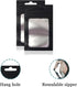 PABCK 100 Pieces Resealable Airtight Matte Window Zipper Lock Bags, 2.3x3.9 inch (Inside Size 1.9x2.5 inch) for Food