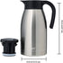 GiNT 64Oz Insulated Stainless Steel Coffee Carafe, Double Walled Vacuum Thermos for Keeping Hot (Silver, 1.9L)