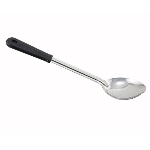 Winco Stainless Steel Basting Spoon with Plastic Handle - Solid, 13"