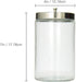 4.1 3.9 7 inches MABIS Decorative Storage Apothecary Clear Glass Jar for Kitchen, Bathroom or Laundry Organization