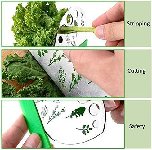 9 2 Destemmer, Trimmer, Herb Stripper Holes, Pcs Herbs Stainless Steel Kitchen Gadgets, Vegetable Leaf Stripping Tool