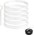 5 Pack Rubber Gaskets Replacement Seal for Nutri Ninja Blender, White Ring for Auto iQ Pro Extractor, 3.94 Inch Gaskets