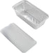 Juvale 50 Pack Aluminum Foil Disposable Loaf Pans: 2 lb with Lids for Baking Bread, Heating, Storing Food